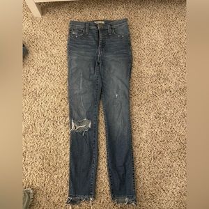 Madewell 9” high rise skinny—size 24